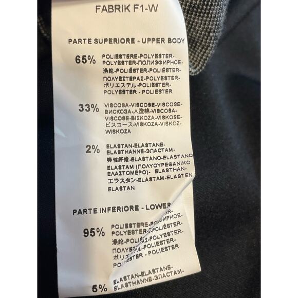 Rinascimento Italy Dress US Size Small Black Plaid Preppy Officecore Old Money - Picture 8 of 11